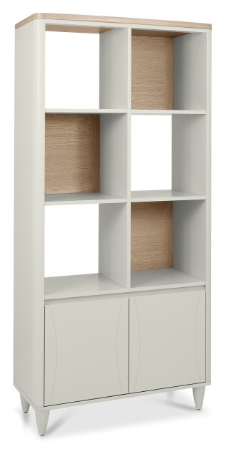 Larsen Scandi Oak & Soft Grey Display Unit