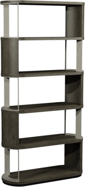 Signature Collection Duo Grey Oiled Oak Open Display Unit