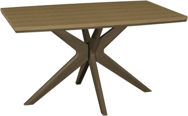 Premier Collection Kristen Oak & Light Weathered Oak 4 Seater Table