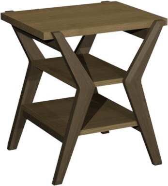 Premier Collection Kristen Oak & Light Weathered Oak Lamp Table