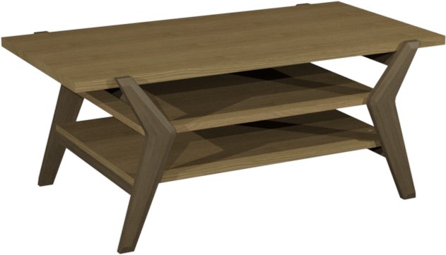 Premier Collection Kristen Oak & Light Weathered Oak Coffee Table