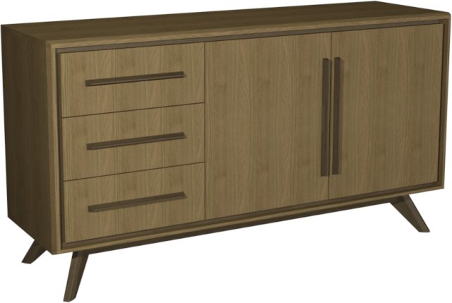 Premier Collection Kristen Oak & Light Weathered Oak Wide Sideboard