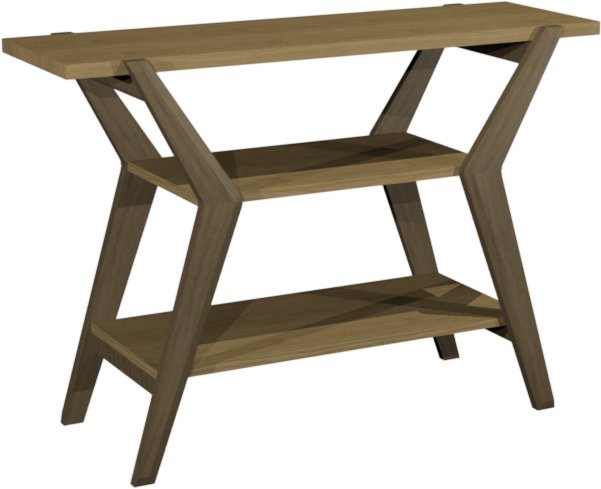 Premier Collection Kristen Oak & Light Weathered Oak Console Table