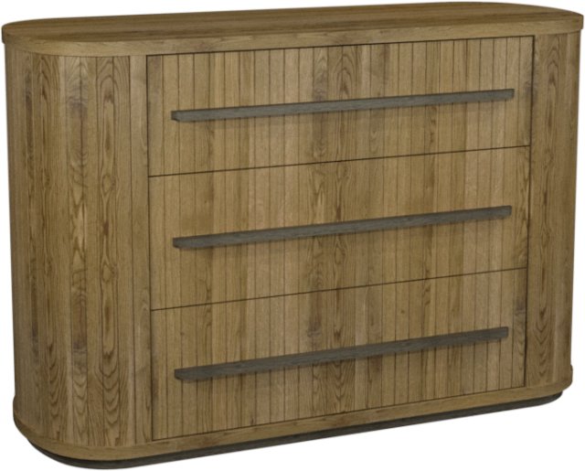 Signature Collection Vega Knotty Oak & Weathered Oak 3 Drawer Chest