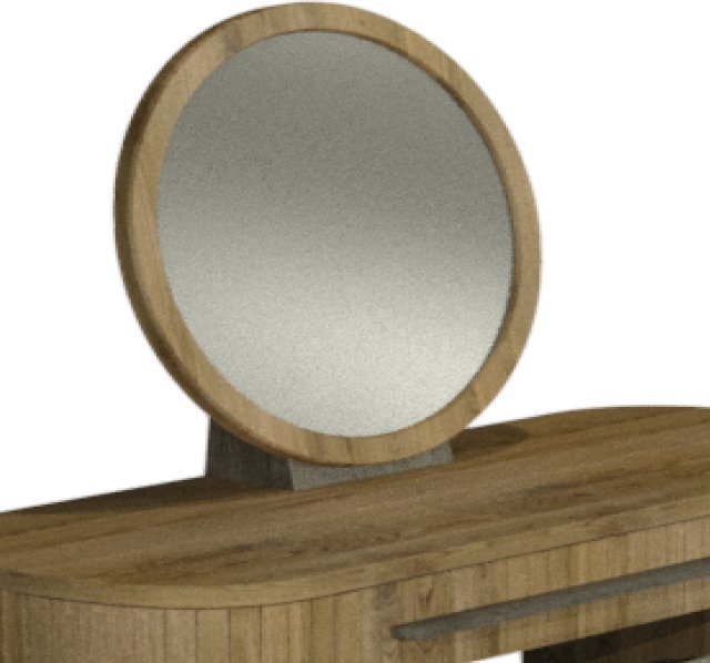 Signature Collection Vega Knotty Oak & Weathered Oak Vanity Mirror