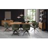 Signature Collection Ellipse Rustic Oak 6 Seater Dining Table