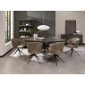 Signature Collection Ellipse Fumed Oak 6 Seater Dining Table