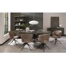 Signature Collection Ellipse Fumed Oak 6 Seater Dining Table