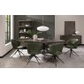 Signature Collection Ellipse Fumed Oak 6 Seater Dining Table