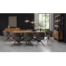 Signature Collection Ellipse Rustic Oak 8 Seater Dining Table