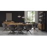 Signature Collection Ellipse Rustic Oak 8 Seater Dining Table