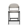 Camden Peppercorn Upholstered Bar Stool in an Grey Bonded Leather (Single)