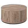 Signature Collection Vega Grey Oiled Oak & Peppercorn Round Coffee Table