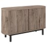 Signature Collection Vega Grey Oiled Oak & Peppercorn Narrow Sideboard