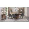 Signature Collection Vega Scandi Oak & Peppercorn 4 Seater Table