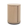 Signature Collection Vega Scandi Oak & Peppercorn Round Lamp Table