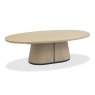 Signature Collection Vega Scandi Oak & Peppercorn Oval Coffee Table