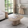 Signature Collection Vega Scandi Oak & Peppercorn Oval Coffee Table