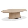 Signature Collection Vega Scandi Oak & Peppercorn Oval Coffee Table