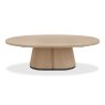 Signature Collection Vega Scandi Oak & Peppercorn Oval Coffee Table