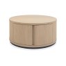 Signature Collection Vega Scandi Oak & Peppercorn Round Coffee Table