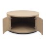 Signature Collection Vega Scandi Oak & Peppercorn Round Coffee Table