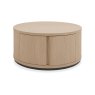 Signature Collection Vega Scandi Oak & Peppercorn Round Coffee Table