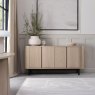 Signature Collection Vega Scandi Oak & Peppercorn Wide Sideboard