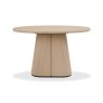 Signature Collection Vega Scandi Oak & Peppercorn Oval Console Table