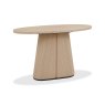 Signature Collection Vega Scandi Oak & Peppercorn Oval Console Table