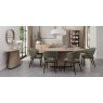 Signature Collection Vega Scandi Oak & Peppercorn Oval Console Table