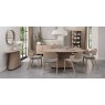 Signature Collection Vega Scandi Oak & Peppercorn Oval Console Table