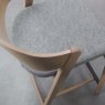 Signature Collection Vega Scandi Oak Bar Stool - Grey Fabric (Single)