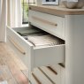 Premier Collection Larsen Scandi Oak & Soft Grey 5 Drawer Chest