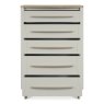 Premier Collection Larsen Scandi Oak & Soft Grey 5 Drawer Chest