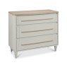 Premier Collection Larsen Scandi Oak & Soft Grey 3 Drawer Chest