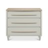 Premier Collection Larsen Scandi Oak & Soft Grey 3 Drawer Chest