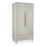 Premier Collection Larsen Scandi Oak & Soft Grey Double Wardrobe