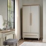 Premier Collection Larsen Scandi Oak & Soft Grey Double Wardrobe