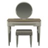 Premier Collection Larsen Scandi Oak & Soft Grey Vanity Mirror
