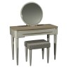 Premier Collection Larsen Scandi Oak & Soft Grey Vanity Mirror