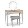 Premier Collection Larsen Scandi Oak & Soft Grey Vanity Mirror