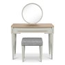 Premier Collection Larsen Scandi Oak & Soft Grey Vanity Mirror