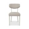 Premier Collection Larsen Soft Grey Upholstered Chairs in Grey Bonded Leather