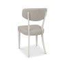 Premier Collection Larsen Soft Grey Upholstered Chairs in Grey Bonded Leather