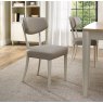 Premier Collection Larsen Soft Grey Upholstered Chair - Grey Bonded Leather (Pair)