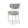 Premier Collection Larsen Soft Grey Upholstered Chairs in Grey Fabric