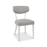 Premier Collection Larsen Soft Grey Upholstered Chairs in Grey Fabric