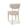 Premier Collection Larsen Scandi Oak Upholstered Chairs in Ivory Bonded Leather