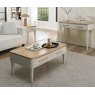 Premier Collection Larsen Scandi Oak & Soft Grey Coffee Table with Drawer